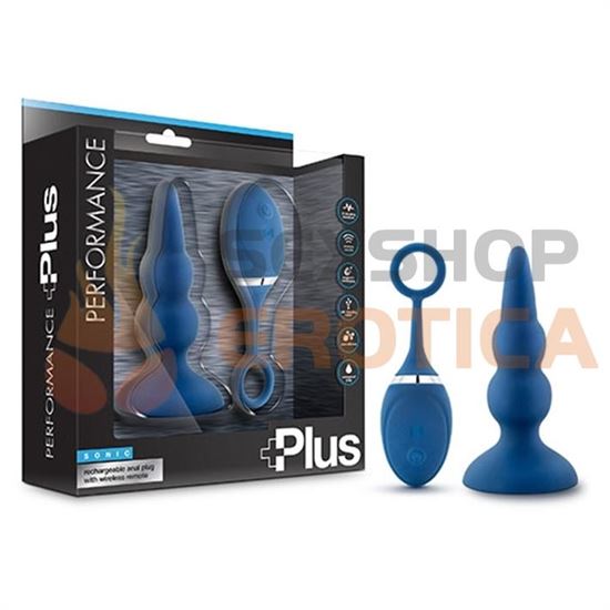 Dilatador anal con vibracion carga usb y control inalambrico